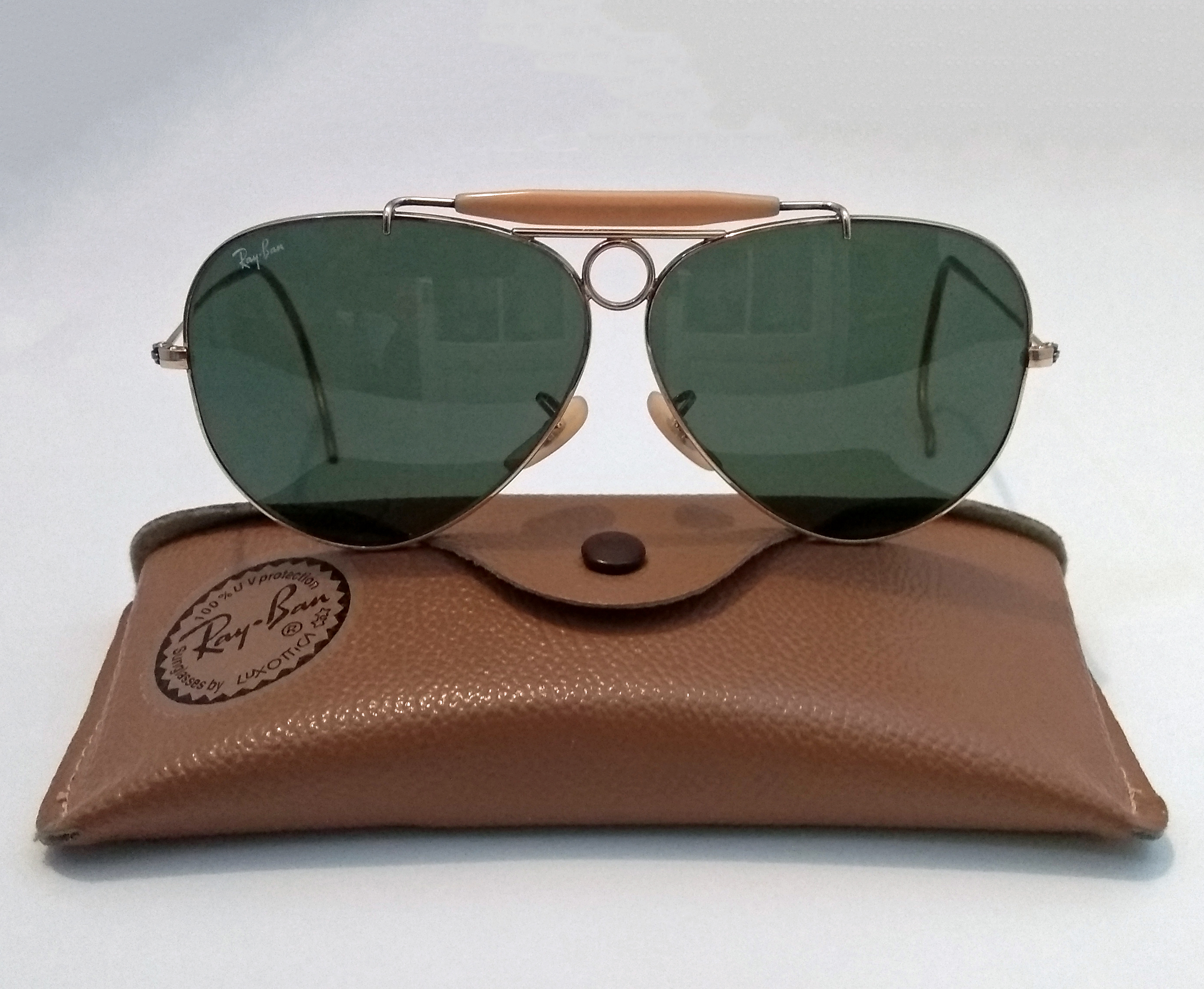 Ray-Ban Aviator Classic Sunglasses - Gold/Green